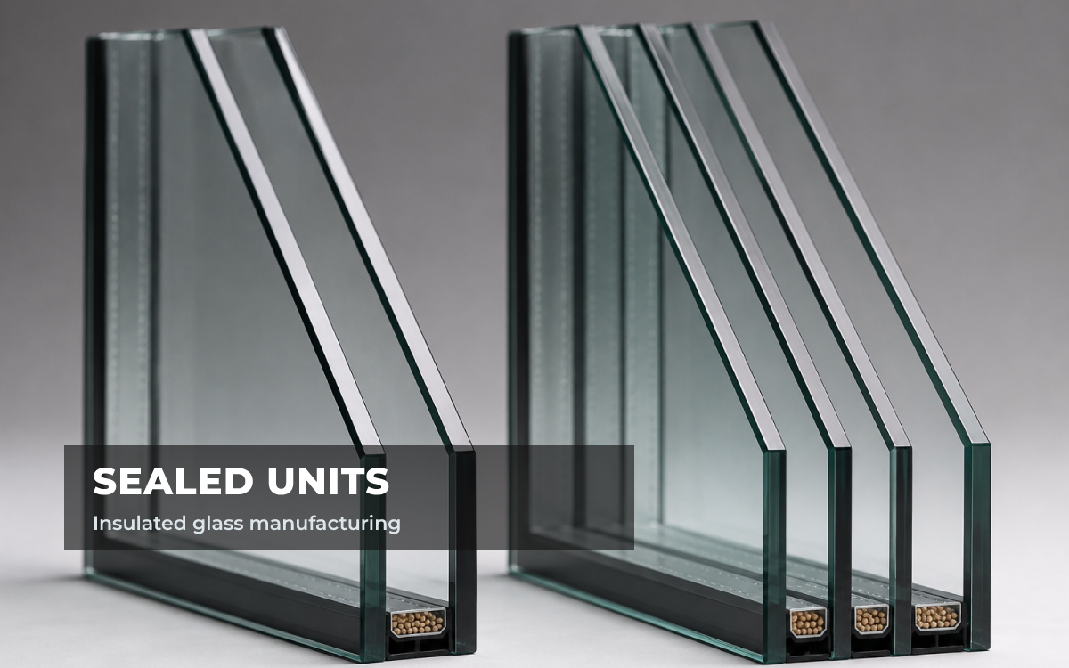 Sealed glass units manufacturing